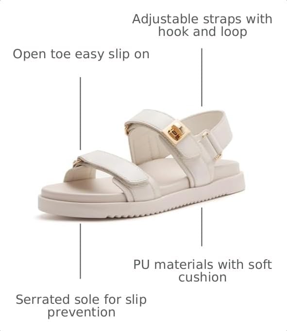 Women's Platform Sandals Cushioned Footbed Open Toe Walking Summer