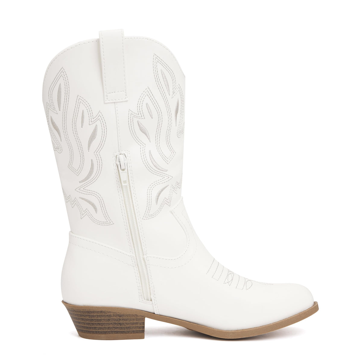 Girls Kids Western Boots Round Toe Embroidered Cowgirl Cowboy Boots
