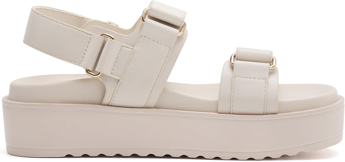 Women's Platform Sandals Cushioned Footbed Open Toe Walking Summer