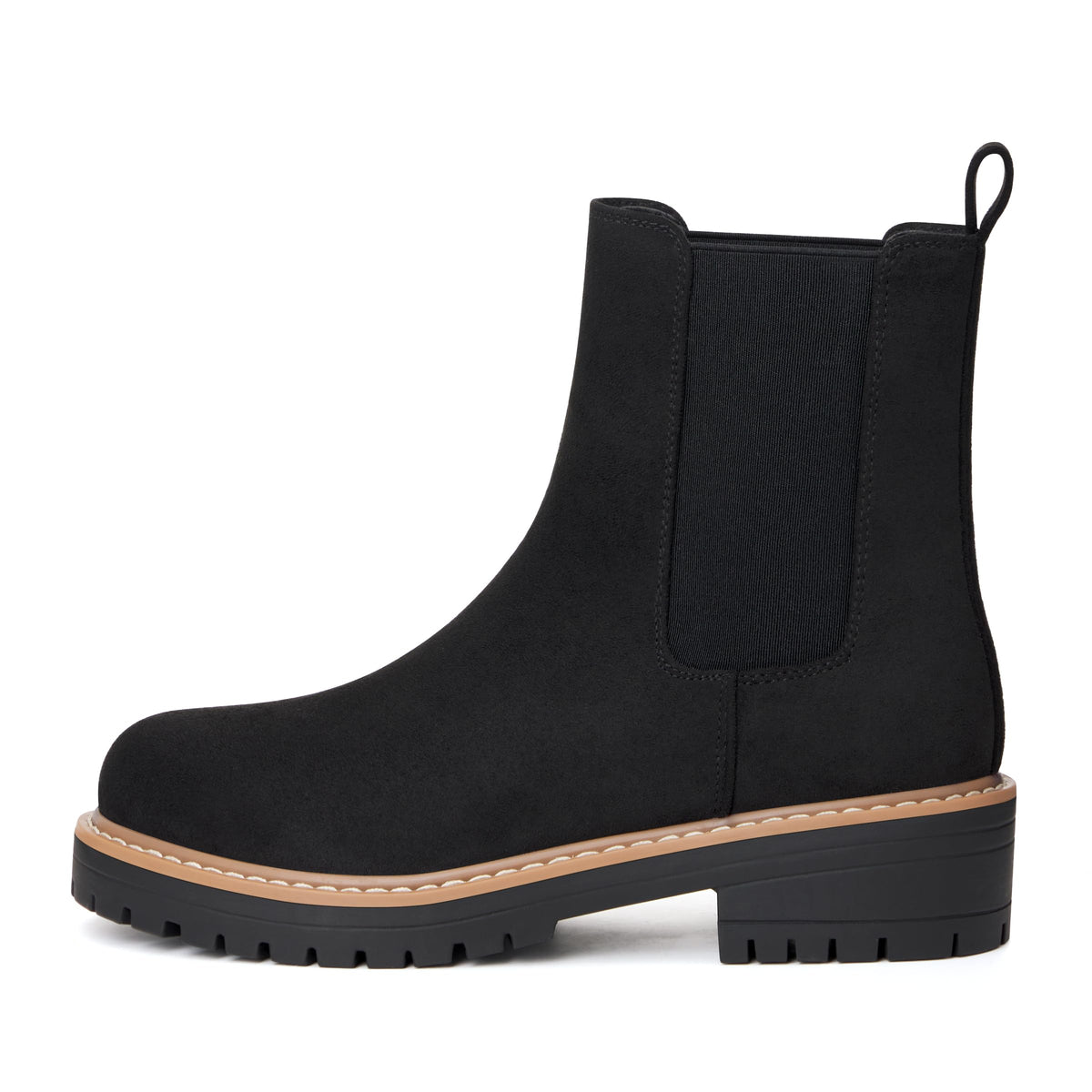 Women's Chelsea Boots Fashion Slip On Ankle Booties Casual Elastic Chunky Block Booties