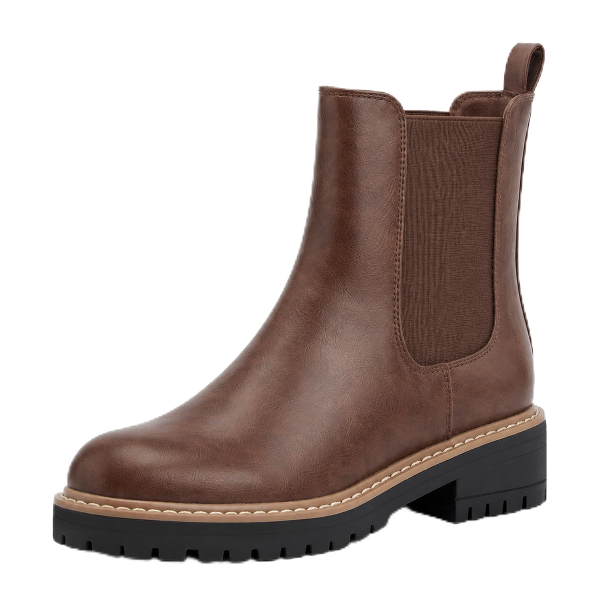 Women's Chelsea Boots Fashion Slip On Ankle Booties Casual Elastic Chunky Block Booties