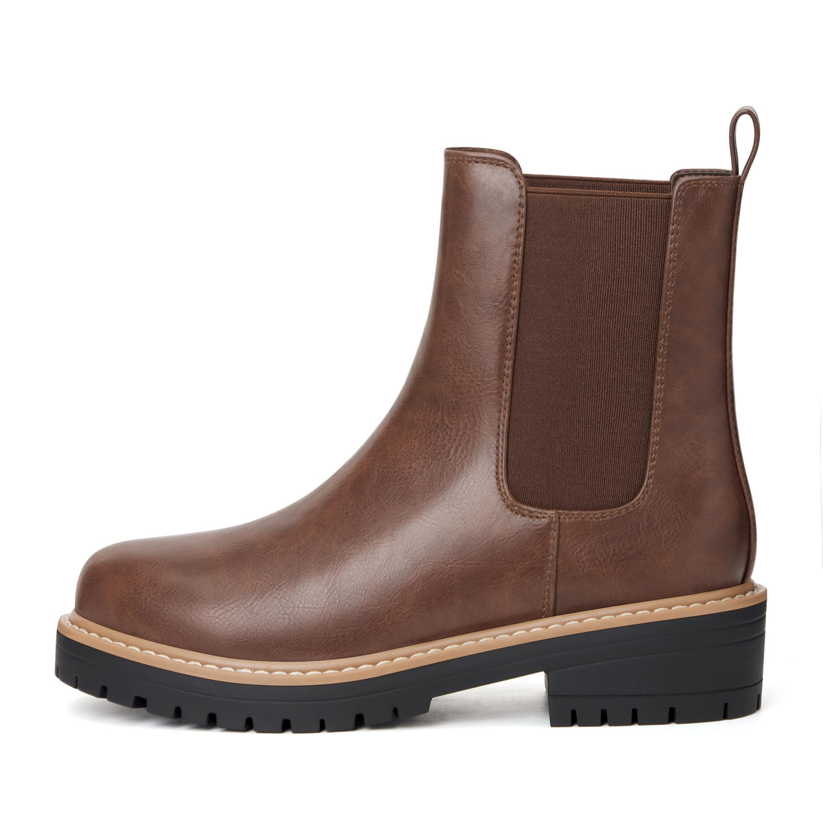 Women's Chelsea Boots Fashion Slip On Ankle Booties Casual Elastic Chunky Block Booties