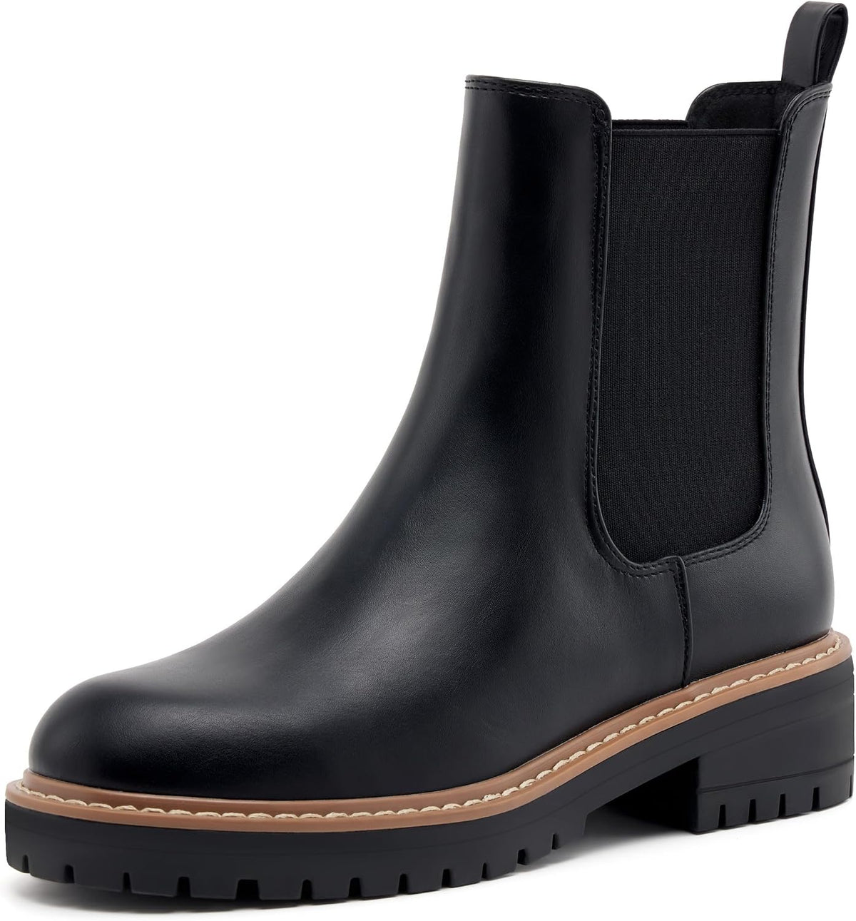 Women's Chelsea Boots Fashion Slip On Ankle Booties Casual Elastic Chunky Block Booties