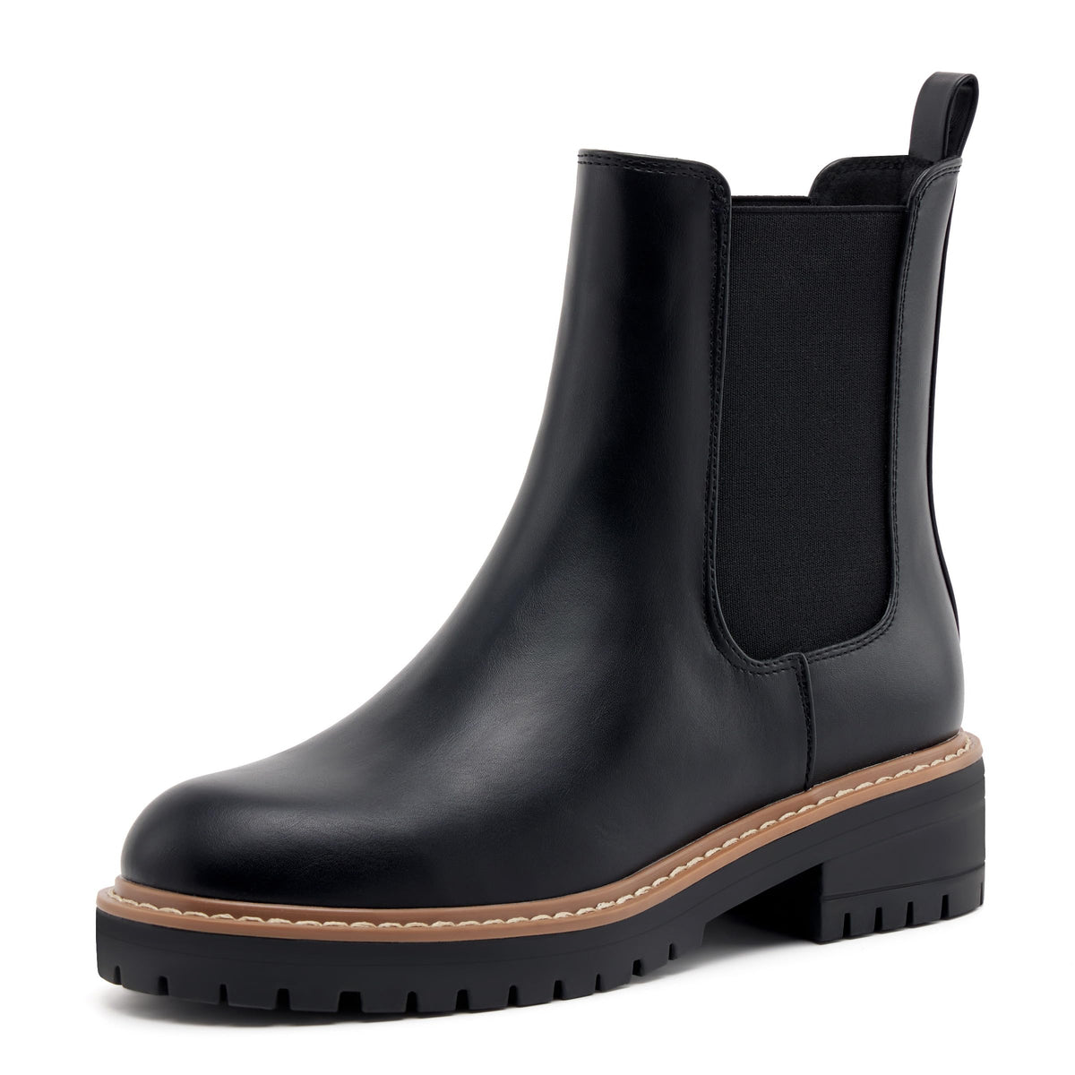 Women's Chelsea Boots Fashion Slip On Ankle Booties Casual Elastic Chunky Block Booties