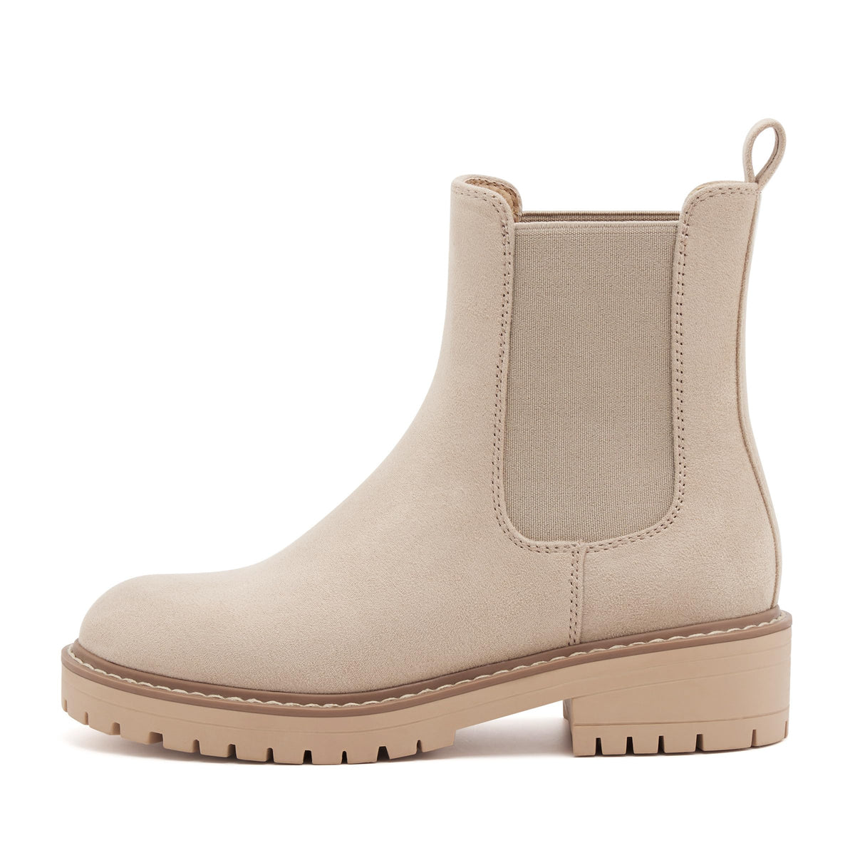 Women's Chelsea Boots Fashion Slip On Ankle Booties Casual Elastic Chunky Block Booties