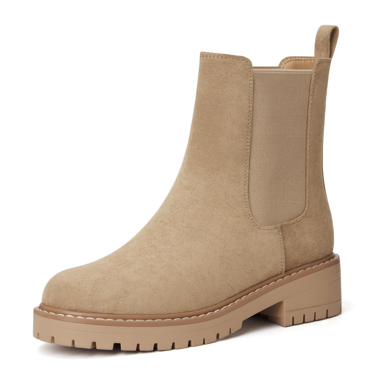 Women's Chelsea Boots Fashion Slip On Ankle Booties Casual Elastic Chunky Block Booties