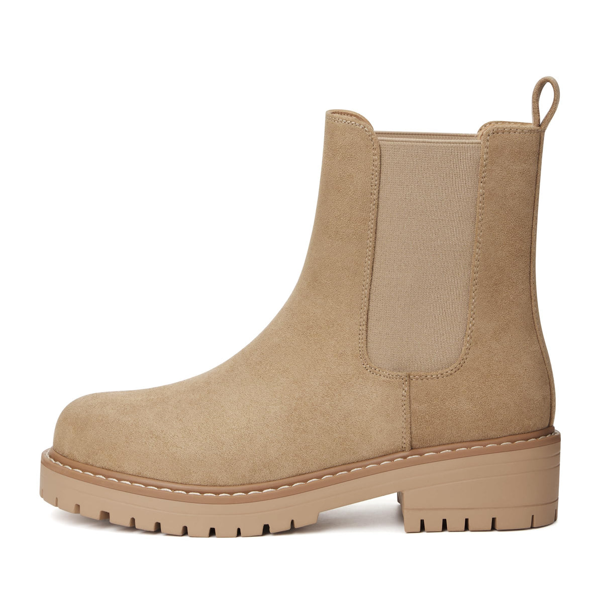 Women's Chelsea Boots Fashion Slip On Ankle Booties Casual Elastic Chunky Block Booties